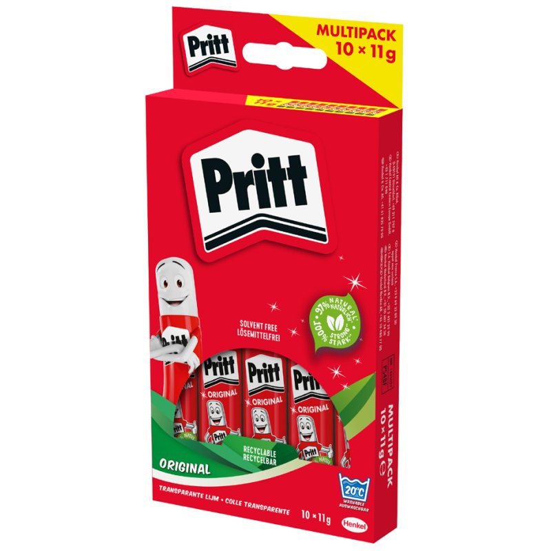 Pritt Bâton de colle, sans solvant, 22 g, 6 pièces